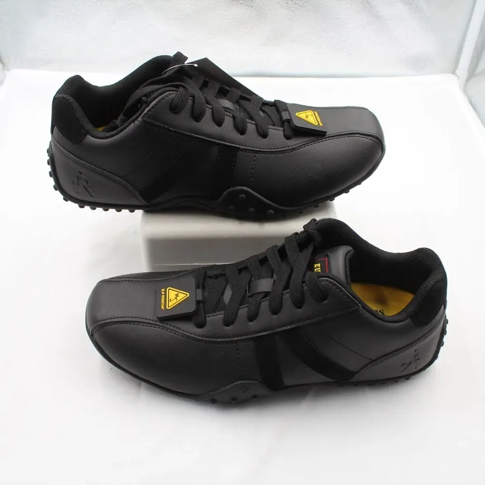 Eurostar Mike SR Comfort Fit Slip Resistant Work Shoes Black Memory Foam Sz 8